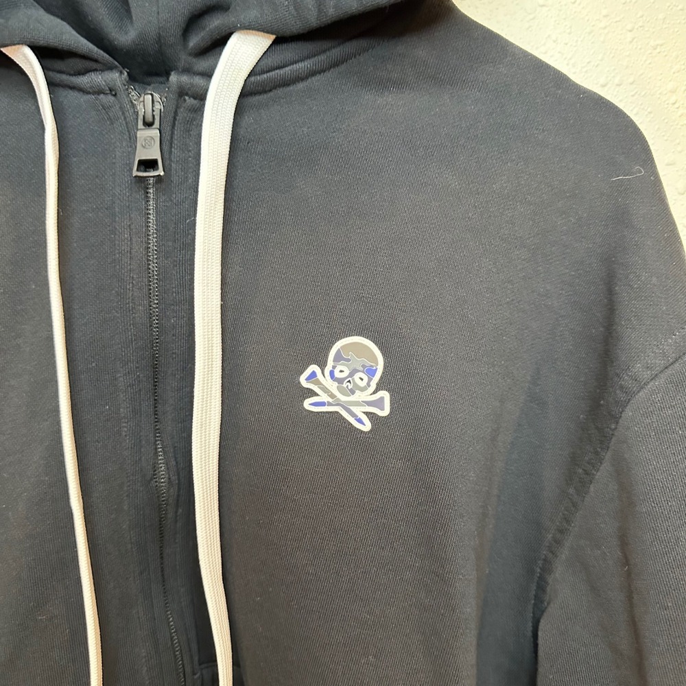 G/FORE Zip Hoodie Mens Medium Black Camo Skull Logo Golf Athleisure Sportswear - Picture 7 of 15